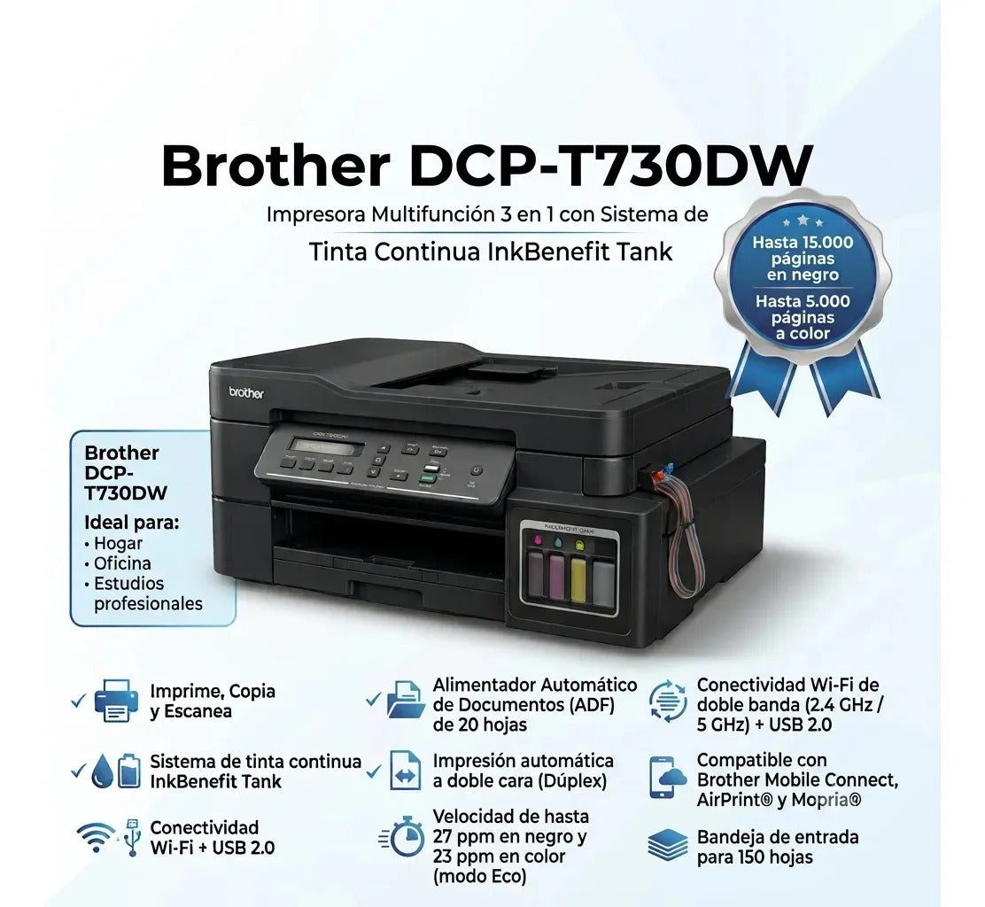 Impresora Brother T730DW Multifunción