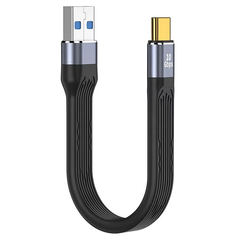 Cable corto plano USB-A a USB-C 3.1 Gen2 10Gbps 13cm – VARIIC