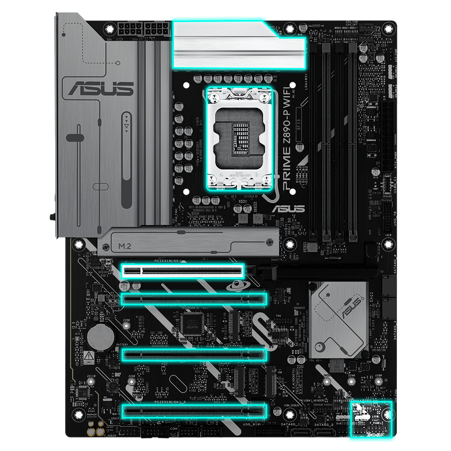 Motherboard ASUS PRIME Z890-P WIFI LGA1851 DDR5 - Comprar en Variic
