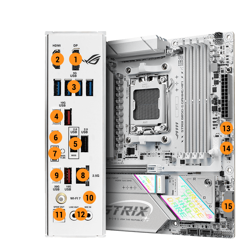 Motherboard ASUS ROG STRIX B850-G GAMING WIFI - Comprar en Variic