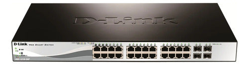 D-LINK SWITCH DGS-1210-28P 24 10/100/1000BASE-T POE 4 100/1000