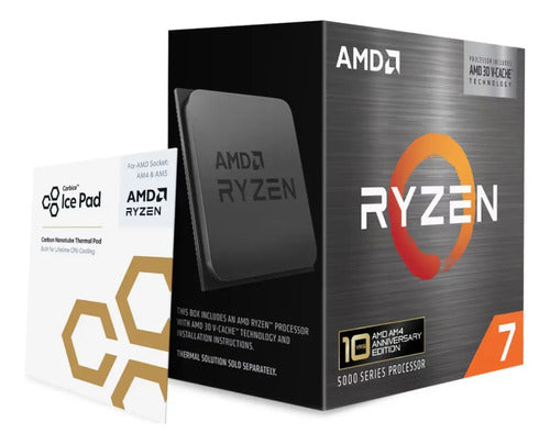 PROCESADOR AMD (AM4) RYZEN 7 5800X3D / SIN COOLER