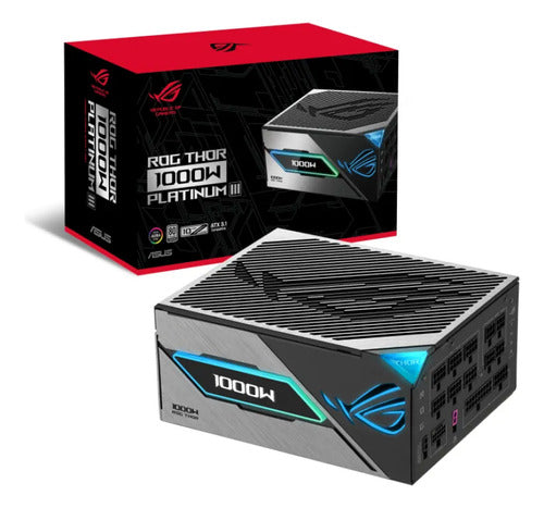 FUENTE ASUS ROG THOR 1000W GAMING ATX 3.1 PCIE 5.1 80 PLUS PLATINUM