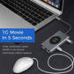 Hub USB-C 14 en 1 con Carga Inalámbrica