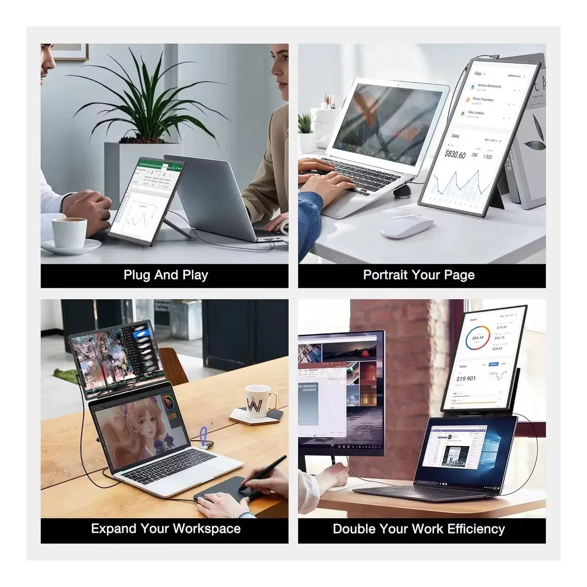 Extensor de Pantalla Portátil N2 16.1" FHD