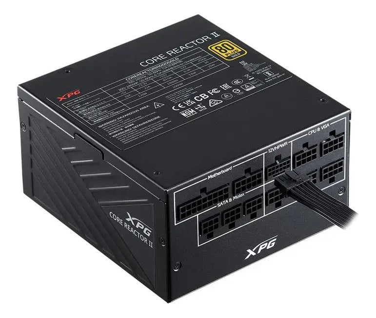 FUENTE GAMER 1200W ADATA XPG CORE REACTOR II ATX 3.1 GOLD MODULAR (BLACK) - foto 7 | Variic