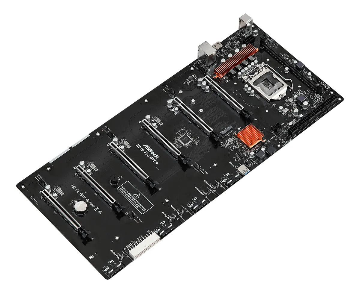 OUTLET MOTHER ASROCK (LGA1200) H510 PRO BTC+ MINERIA PCI-Ex6 - foto 7 | Variic