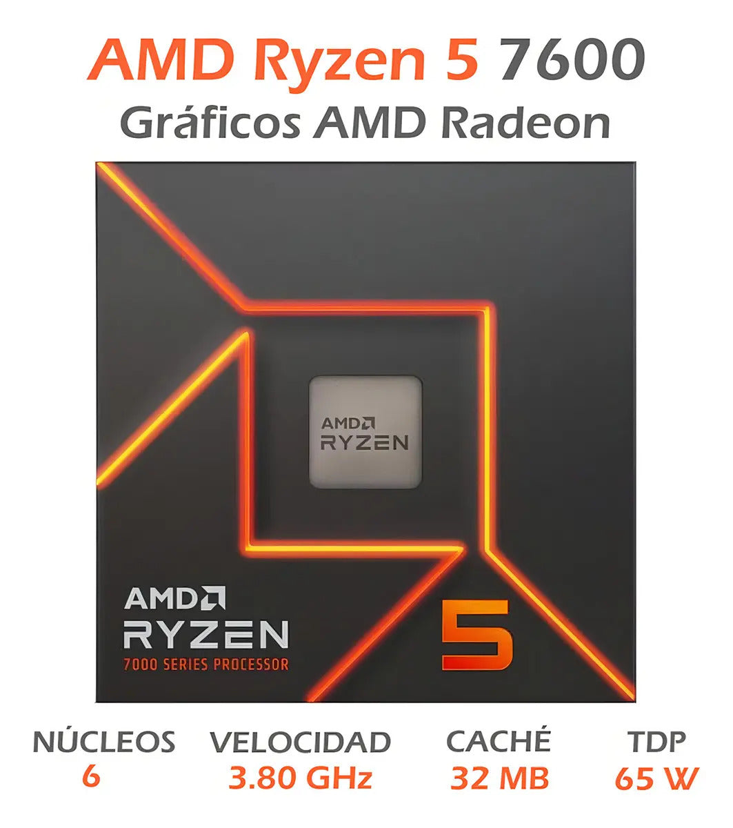 PROCESADOR AMD (AM5) RYZEN 5 7600 C/COOLER - foto 8 | Variic