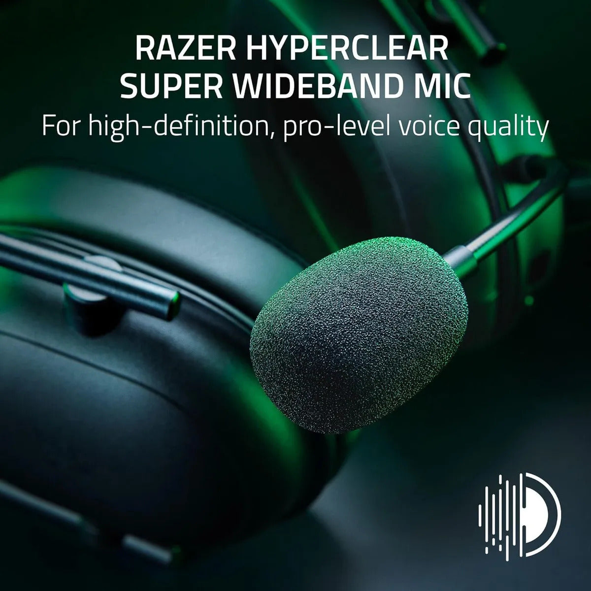 AURICULAR RAZER BLACKSHARK V3 PRO BLACK HYPERSPEED WIRELESS+BT ANC THX - foto 3 | Variic