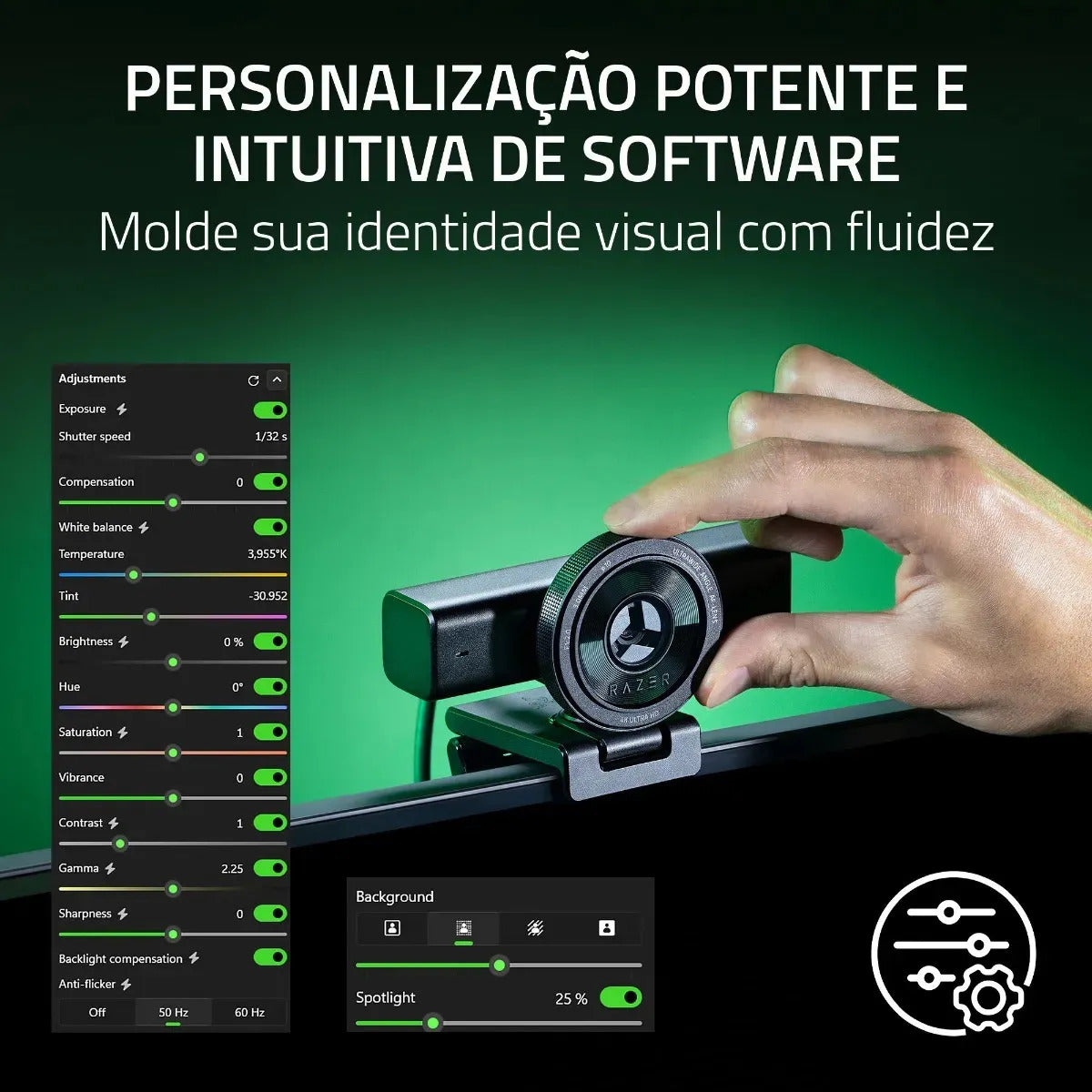 WEBCAM RAZER KIYO V2 4K BLACK