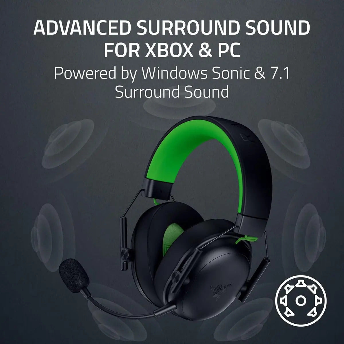 AURICULAR RAZER BLACKSHARK V3 PRO WHITE HYPERSPEED WIRELESS+BT ANC THX - foto 6 | Variic