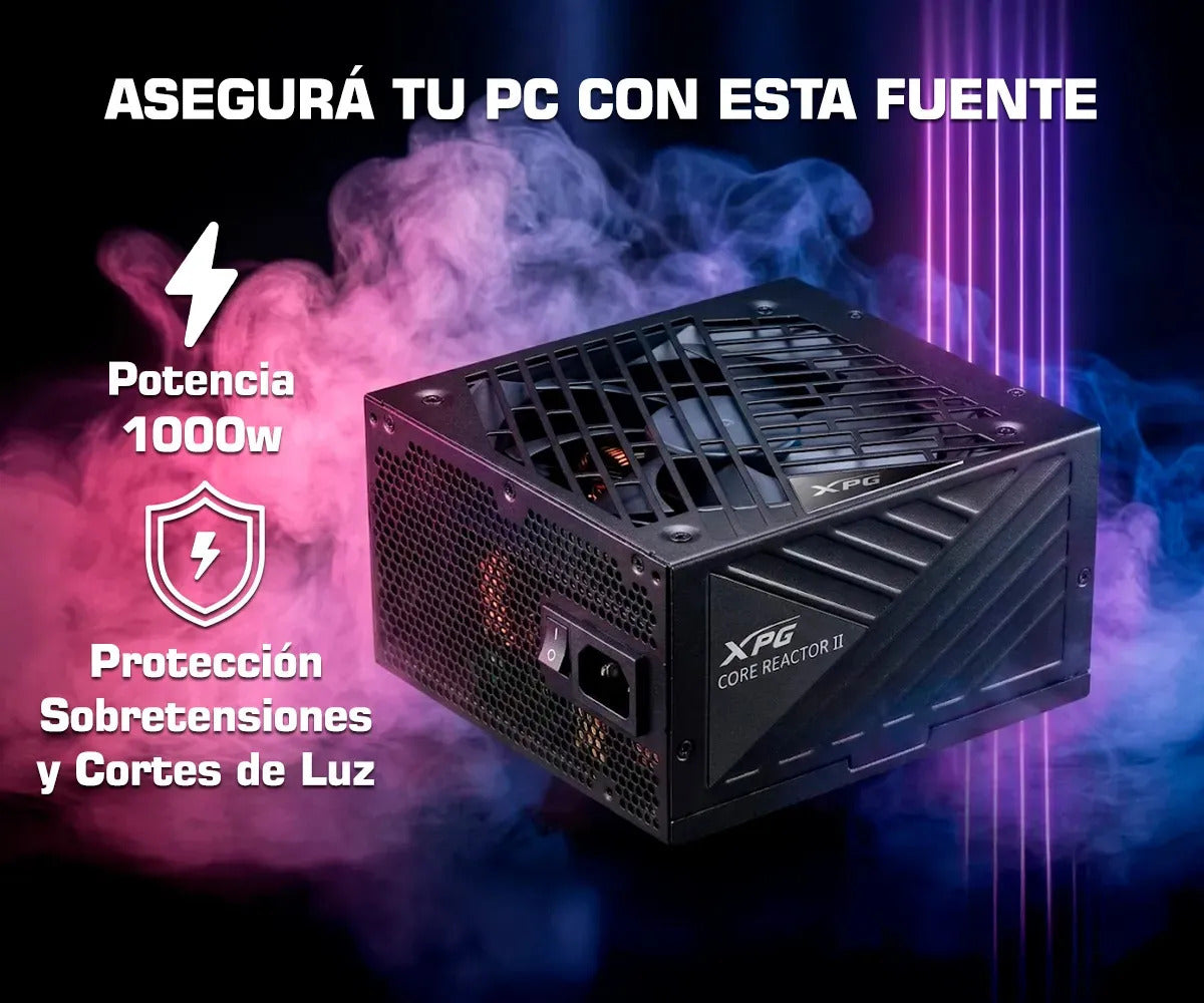 FUENTE GAMER 1200W ADATA XPG CORE REACTOR II ATX 3.1 GOLD MODULAR (BLACK) - foto 3 | Variic