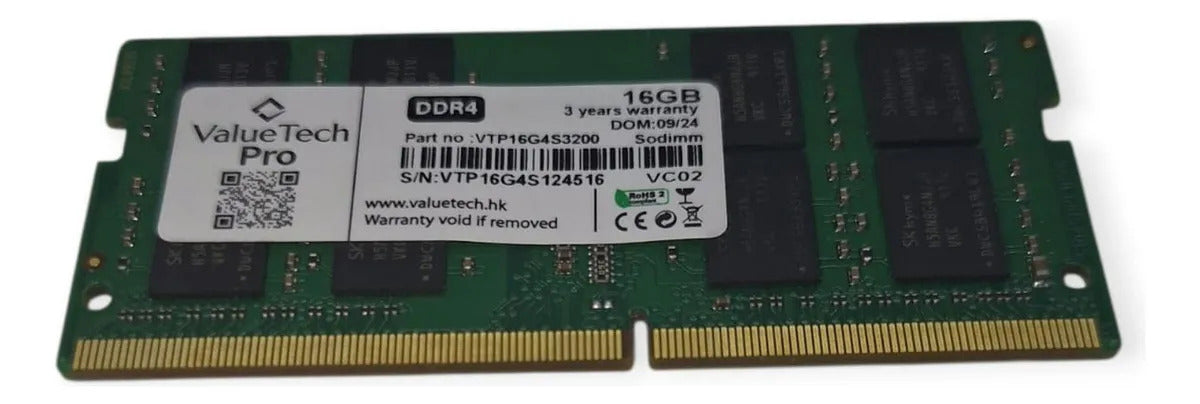 Memoria SODIMM Fury DDR4 16GB 3200MHz Impact Negra