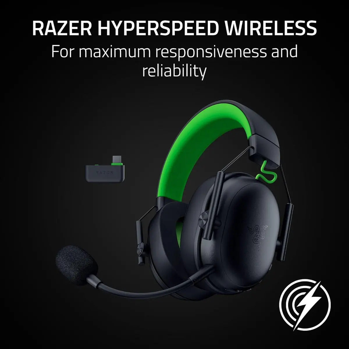 AURICULAR RAZER BLACKSHARK V3 PRO WHITE HYPERSPEED WIRELESS+BT ANC THX - foto 4 | Variic