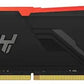Memoria Ram UDIMM KINGSTON Fury Beast 16GB DDR4 3200 Mhz CL16 1.35V Single Negro RGB