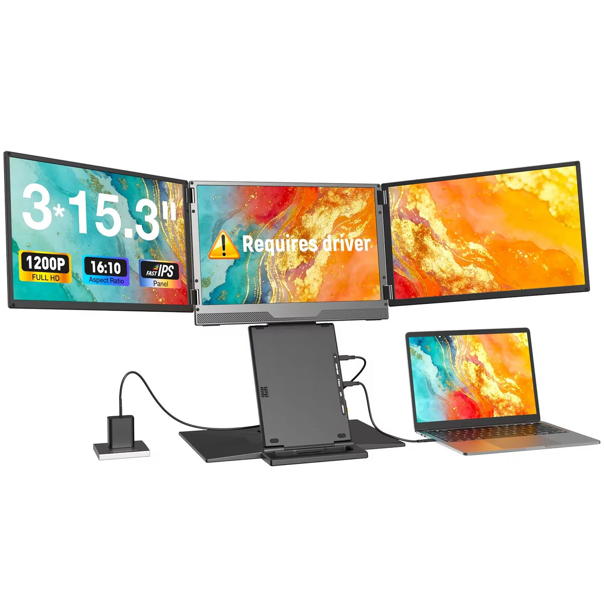 Extensor de Pantalla Triple VARIIC Z3 PRO 15.3" 1200P