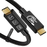 Cable USB-C USB4 80Gbps 240W 16K 2m compatible Thunderbolt 5 – VARIIC