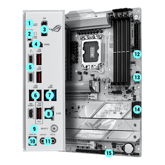 Motherboard ASUS ROG STRIX Z890-A GAMING WIFI LGA1851 DDR5 - Comprar en Variic