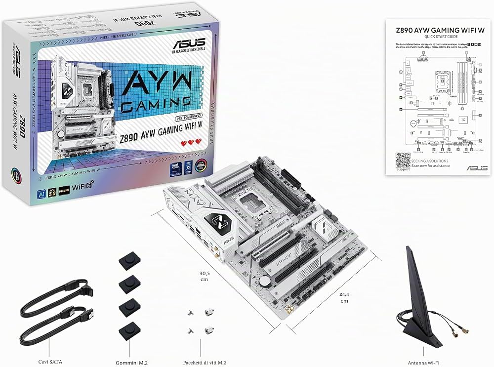 Motherboard ASUS Z890 AYW GAMING WIFI W LGA1851 DDR5 - Comprar en Variic