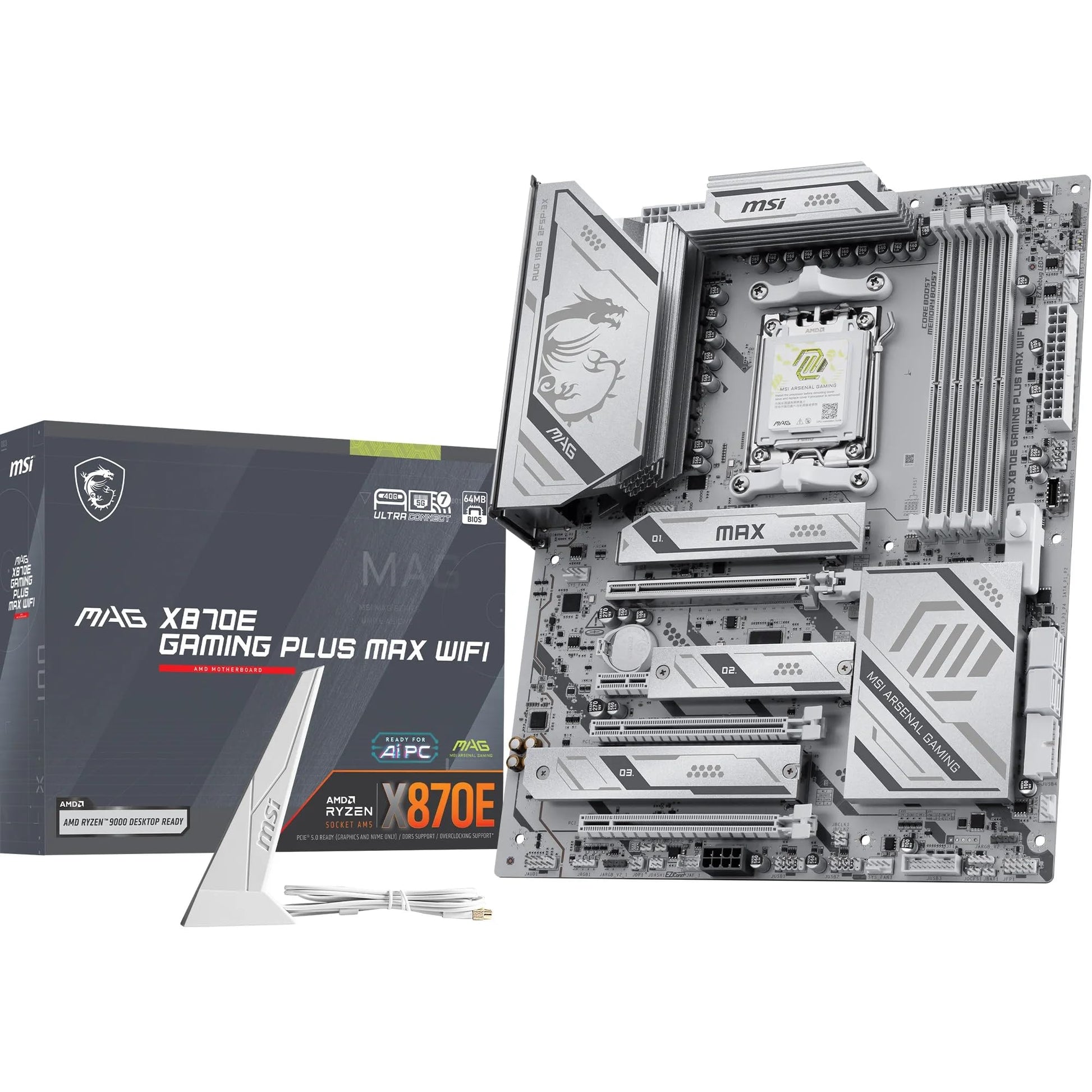 Motherboard MSI X870E GAMING PLUS WIFI AM5 DD5 - Comprar en Variic