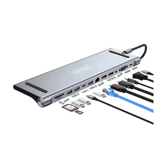 Hub USB-C 12 en 1 - Docking Station Profesional