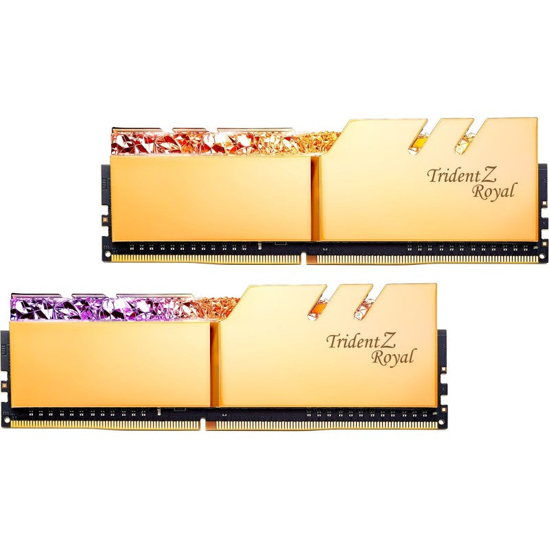 MEMORIA GSKILL TRIDENT Z ROYAL DDR4 16 GB 3600 RGB GOLD 2X8 1.35 - Comprar en Variic
