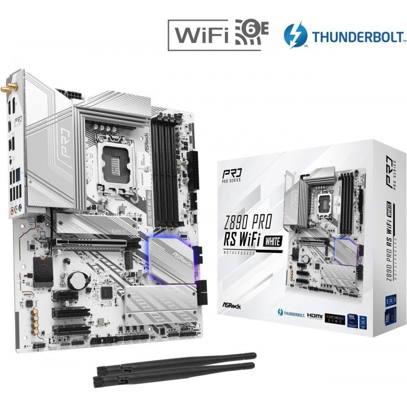 MOTHER ASROCK (LGA1851) Z890 PRO RS WIFI WHITE - Comprar en Variic